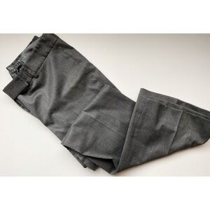 Theory • Metallic Silver Grey Trouser Pants
